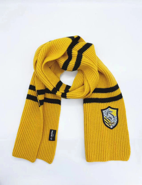 Harry Potter School Striped Scarf (Yellow)