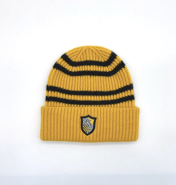 Harry Potter School Striped Knitted Hat (Yellow)