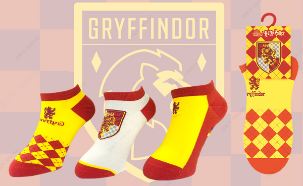 Harry Potter Ankle Socks 3 Pairs(Gryffindor)