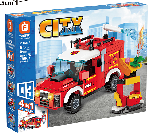 4-in-1 Fire Truck Series Water Sprayer Fire Truck(4-3)