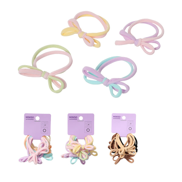 Bow Hair Tie (6 pcs)