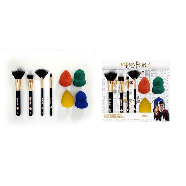 Harry Potter Collection Makeup Brush & Makeup Sponge (8 pcs)