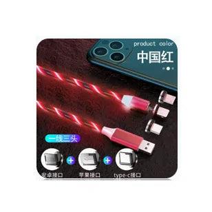 Magnet Lighting 3-in-1 Cable(Red Light) Magnet Lighting 3-in-1 Cable(Red Light)