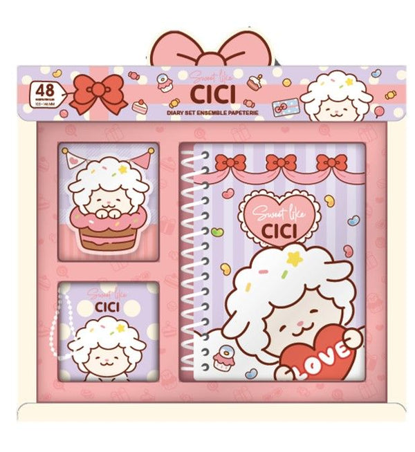 Mini Family Sweet Collection Diary Set (3 Pcs) (Cici)