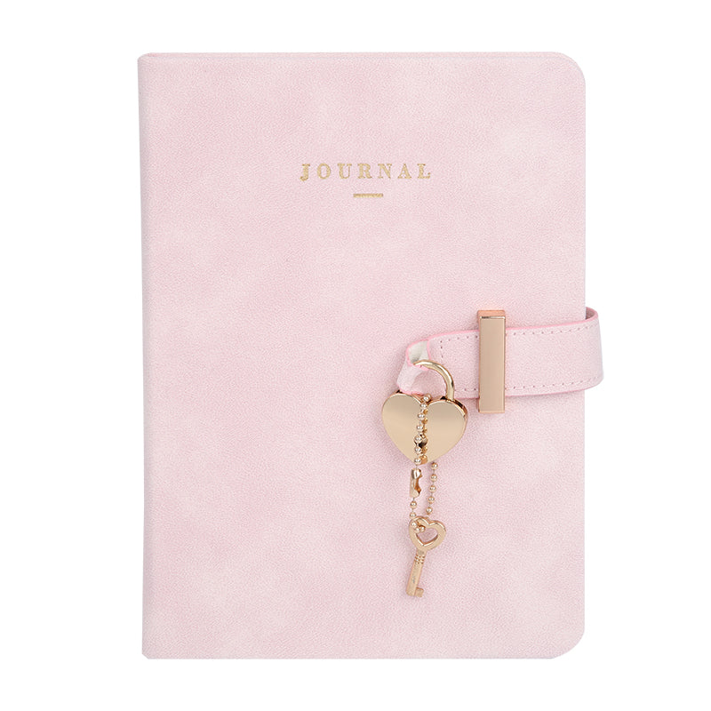 Extraordinary Pink Series B6 PU Cover Heart Lock Hardcover Book (80 Sheets) (PDQ) Extraordinary Pink Series B6 PU Cover Heart Lock Hardcover Book (80 Sheets) (PDQ)