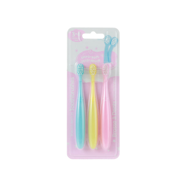 Ultra-Soft Kids' Toothbrushes (3 Count)