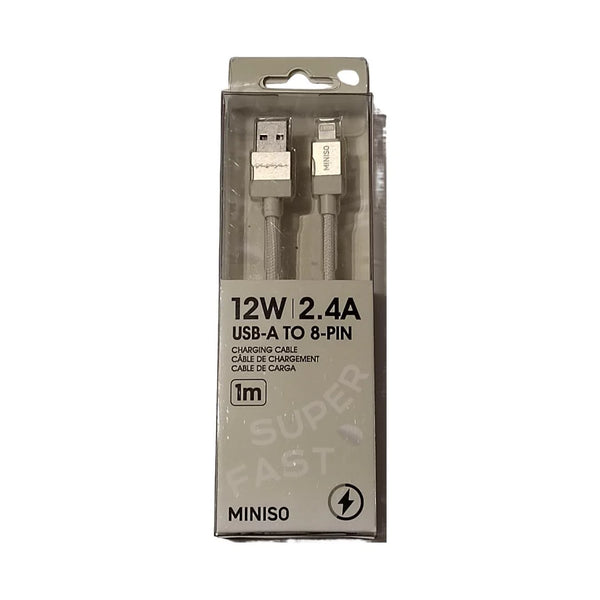 Life is for Fun Series 8-PIN Fast Charging Cable (White)
