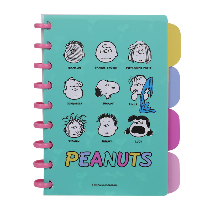 Snoopy Colorful Vintage Collection A5 Disc Wire-bound Book with PP Separating Pages (80 Sheets) (PDQ)
