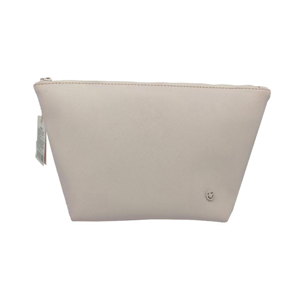 Solid Color Cosmetic Bag (Light Apricot)