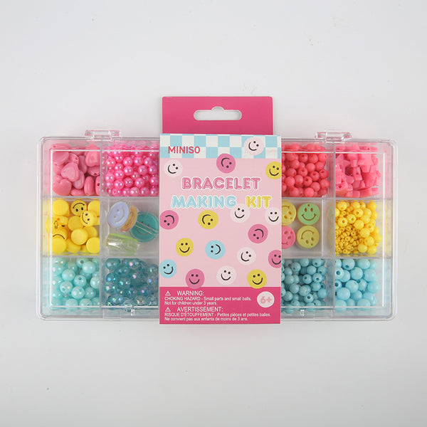 Wink Smiley Face Collection DIY Bead Bracelet Making Kit (PDQ)