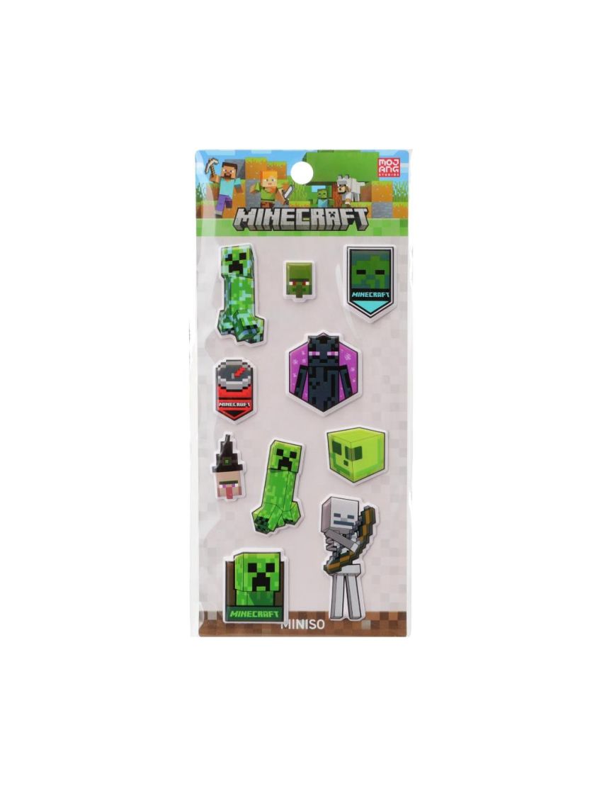 Minecraft - 3D Foam Stickers (2 Assorted Models) Minecraft - 3D Foam Stickers (2 Assorted Models)