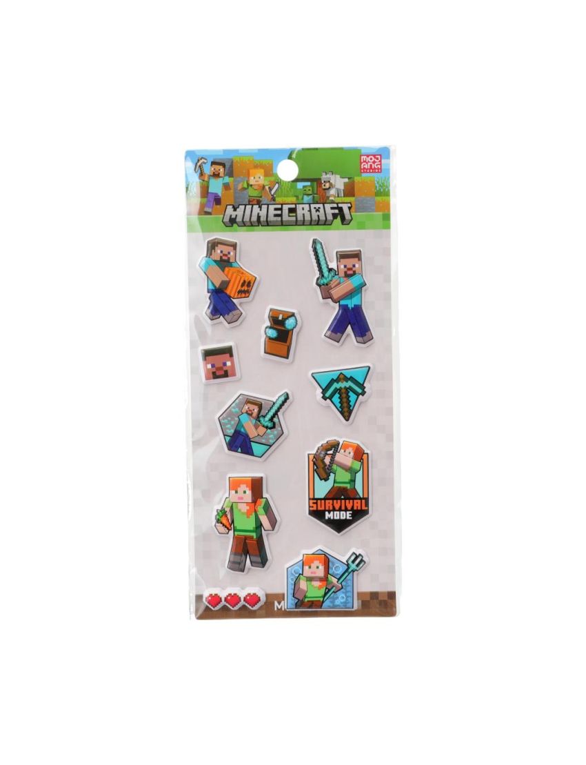 Minecraft - 3D Foam Stickers (2 Assorted Models) Minecraft - 3D Foam Stickers (2 Assorted Models)