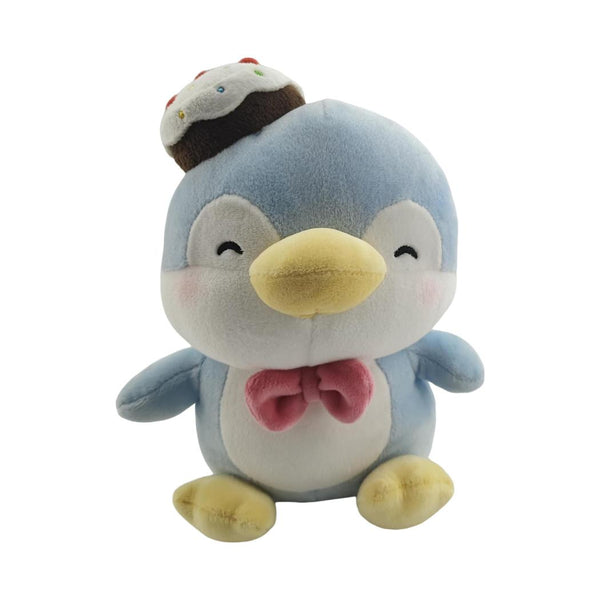 Mini Family - 8in. Sitting Plush Toy(Cake Hat Blue Penguin Mini Pen)