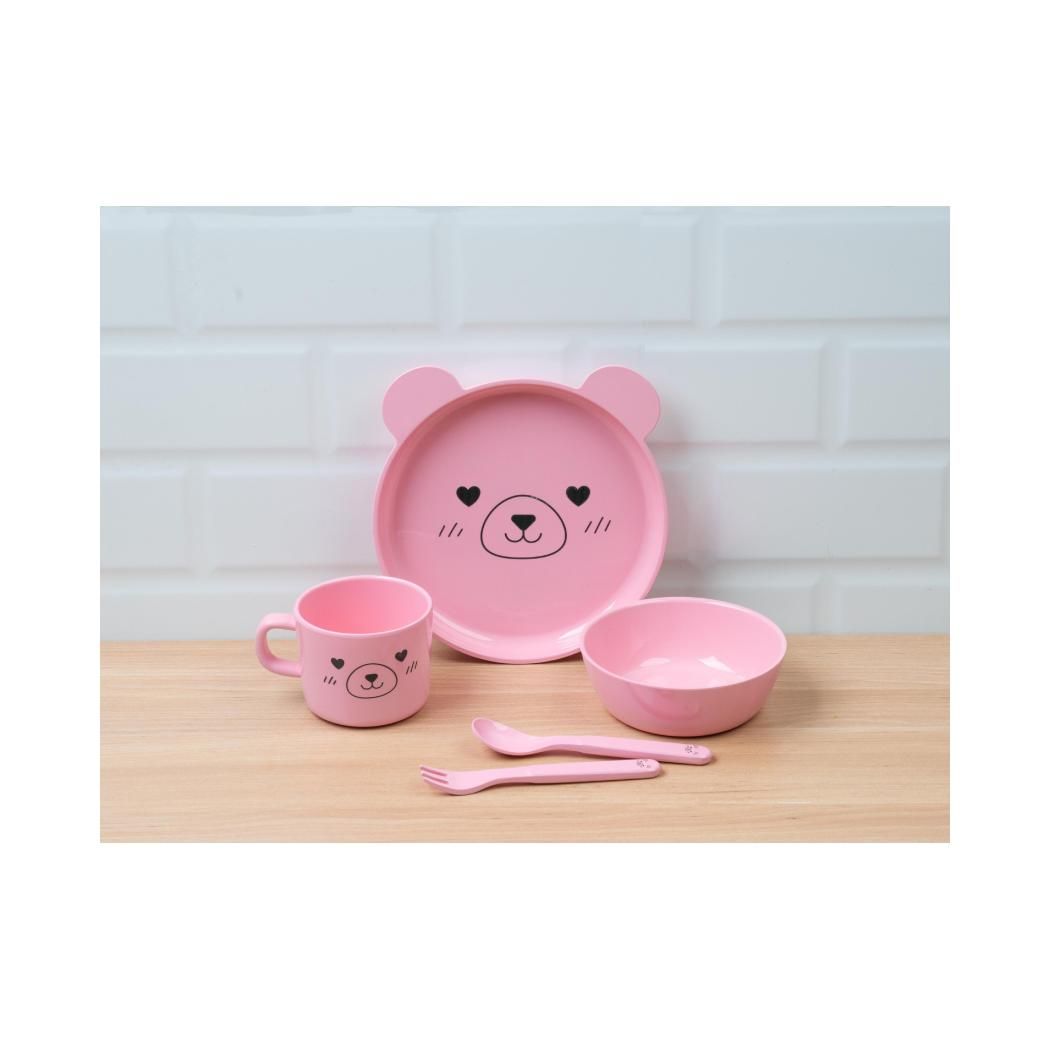 Lovely Pet 5 Pieces Cutlery Set (Pink Bear) Lovely Pet 5 Pieces Cutlery Set (Pink Bear)