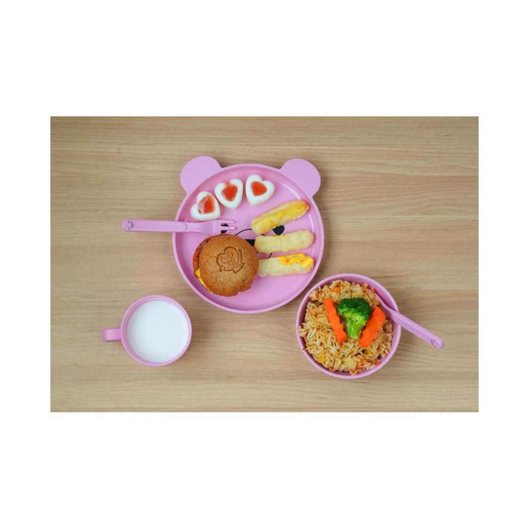 Lovely Pet 5 Pieces Cutlery Set (Pink Bear) Lovely Pet 5 Pieces Cutlery Set (Pink Bear)