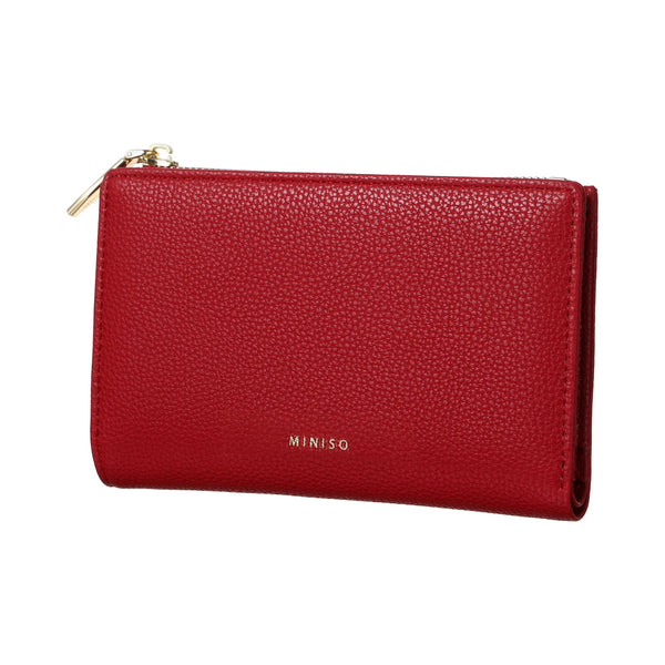 Two-fold Zipped Women's Wallet(Red)