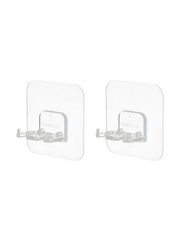 Transparent 2-slot Toothbrush Rack (2pcs)