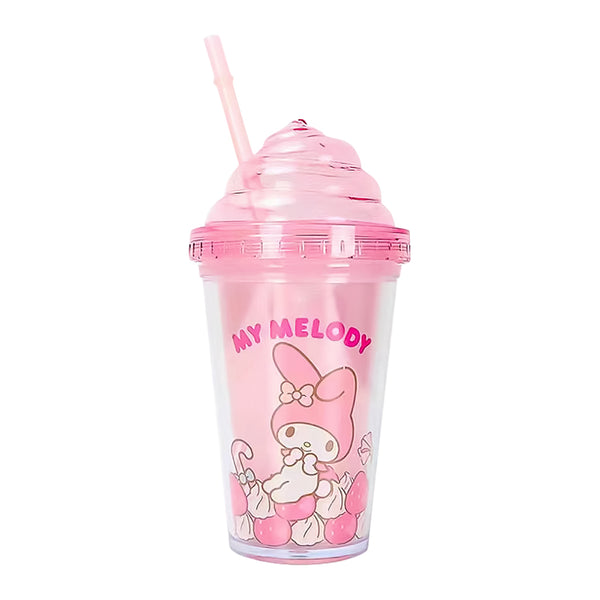 Sanrio Characters Plastic Water Bottle (320mL)(Pink)