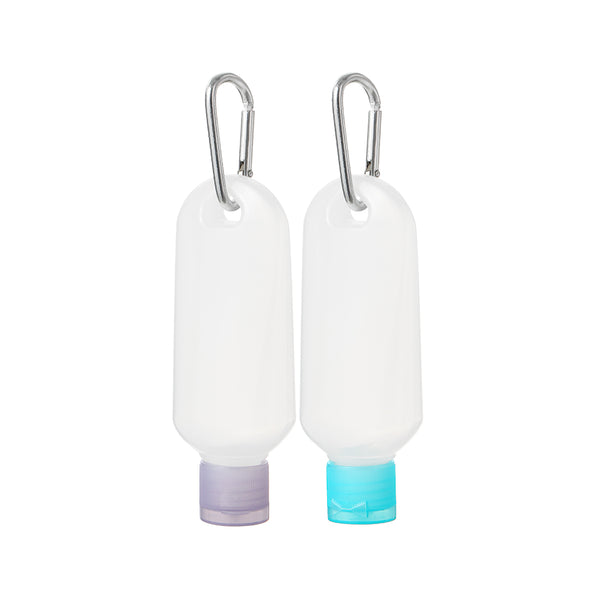 PE Squeeze Tube 50ml with Carabiner (2 pcs)