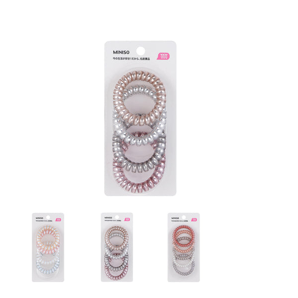 5.5 Colored Spiral Hair Ties (4pcs)