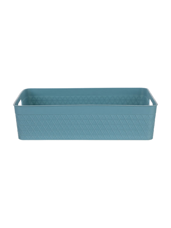 Waffle Patterned Storage Basket (L)