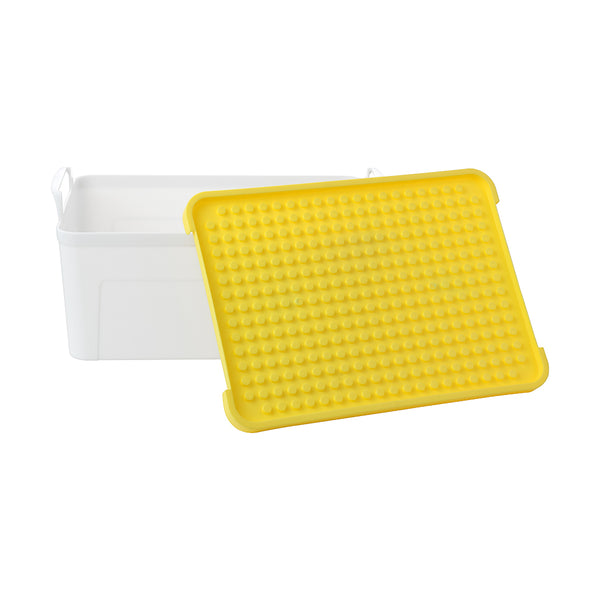 Bicolor Stackable Storage Box (L)(Yellow+Gray)