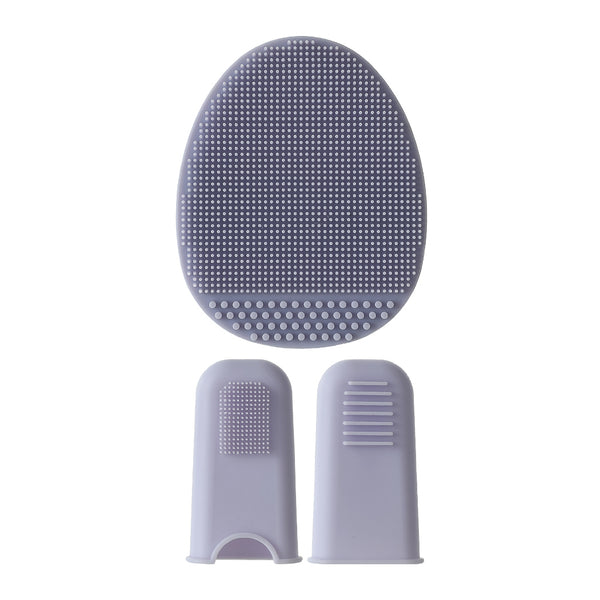 Silicone Facial Cleansing Brush Set (for Face & Nose)