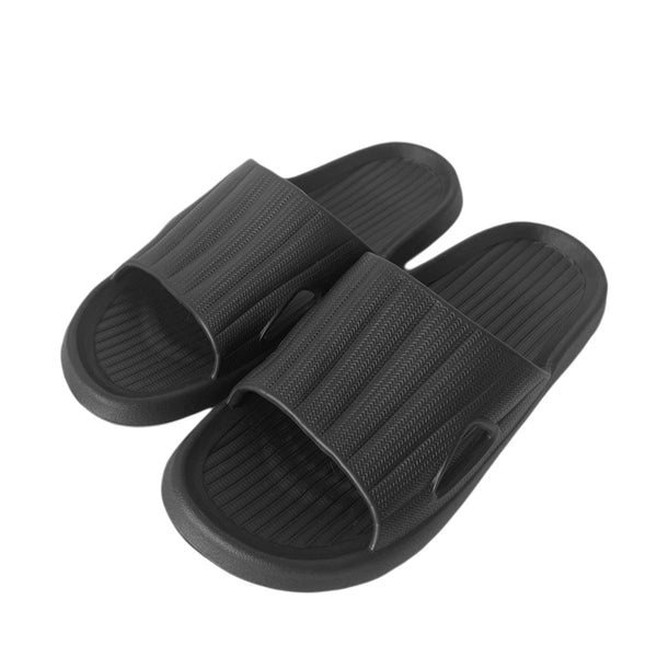 Convenient Lightweight Bath Slippers(41-42,Black)