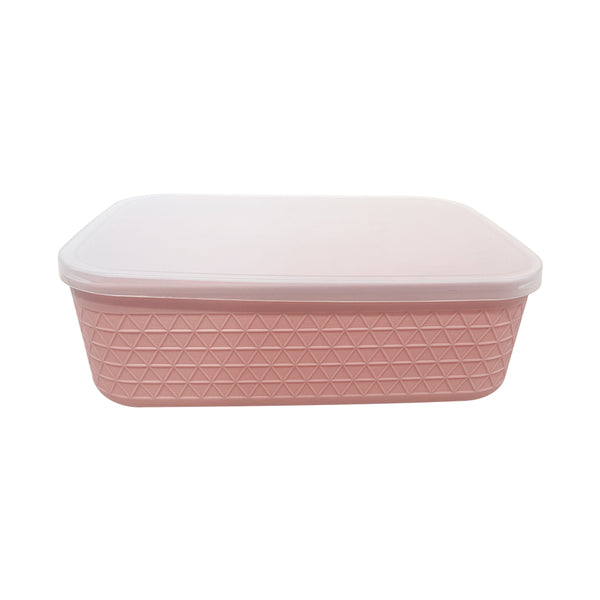 Morandi Color Series Storage Box with Lid(Pink)