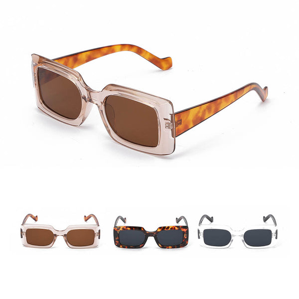 Women's Retro Rectangular Sunglasses