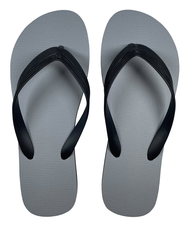 Solid Color Men's Flip-Flops(Gray,43-44)