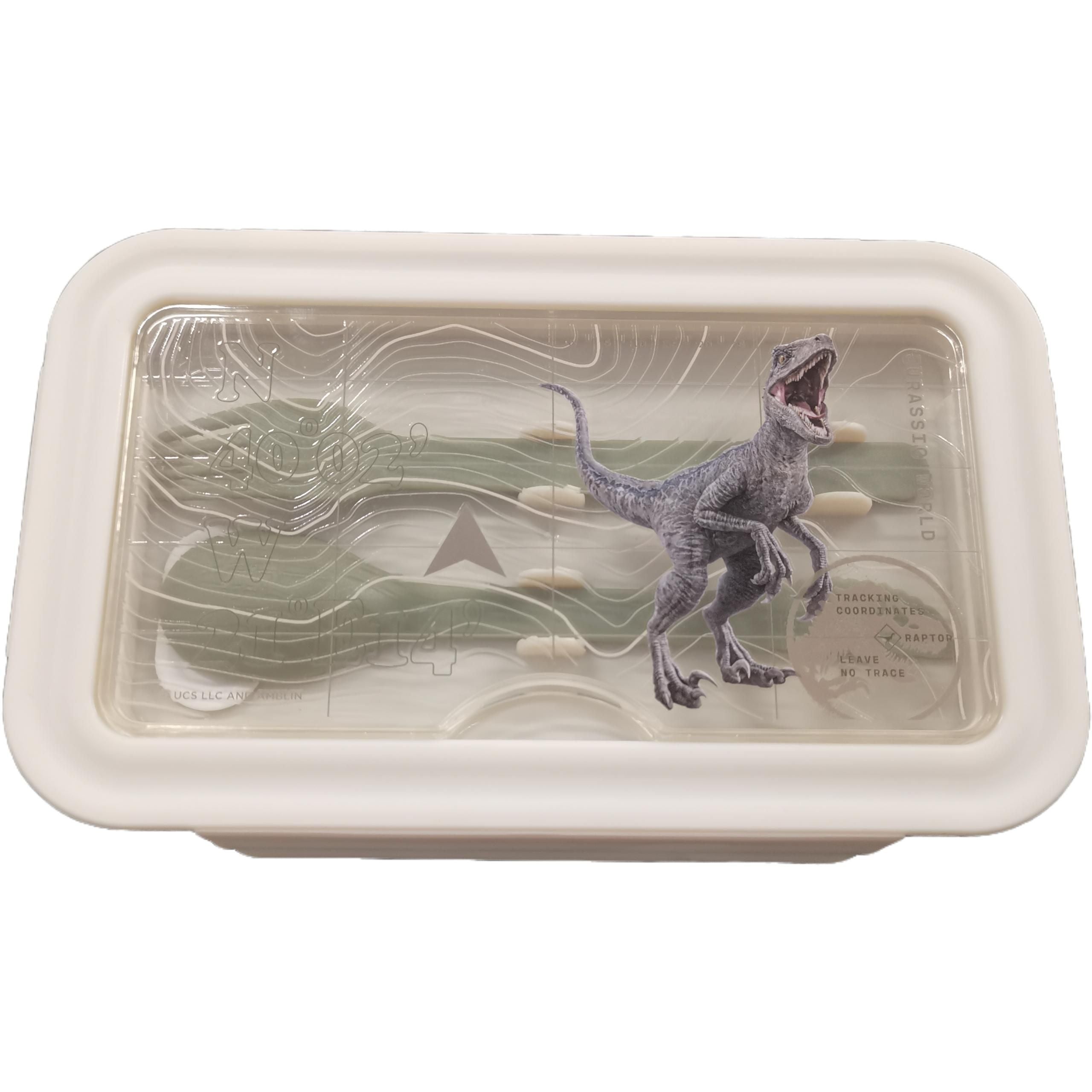 Jurassic World Collection Compartments Lunch Box 1100mL(Beige) Jurassic World Collection Compartments Lunch Box 1100mL(Beige)