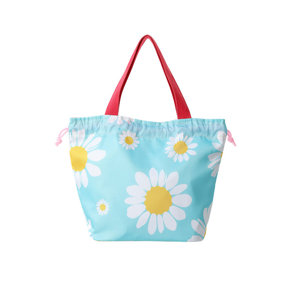 Sunrise Sunflowers Drawstring Lunch Bag(Blue)