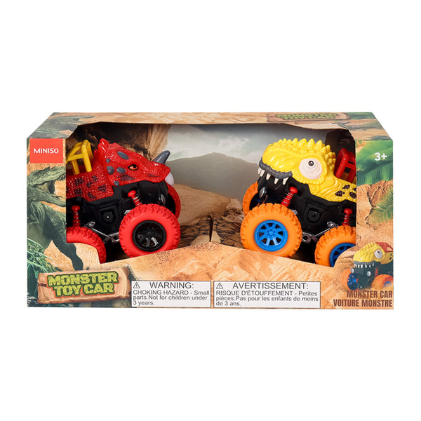 10U Dinosaur Series Inertial Cars - 2 Pack(Rhinoceros,Tiger)