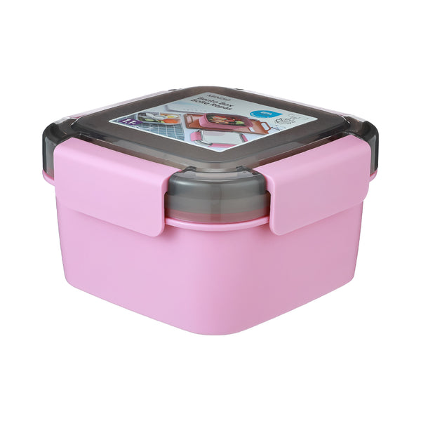 Double Layer Salad Bento Box, 1.1L(Pink)