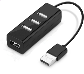 4-Port USB Hub, Model: E-WC2-21213-B (Black)