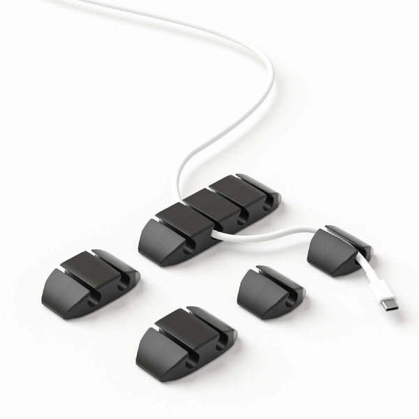 Cable Clips for Desk - Three Assorted Sizes(Black)