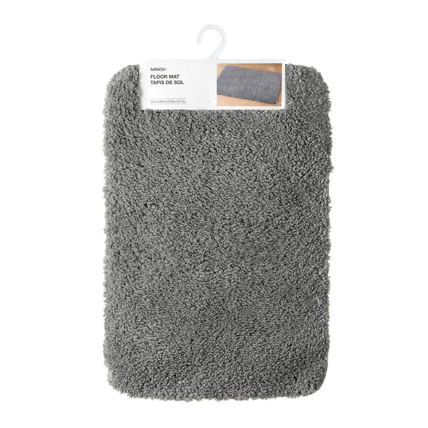 Solid Color Plush Floor Mat(Gray)