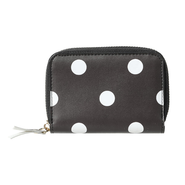 Large Capacity Dot Card Pouch(Black)