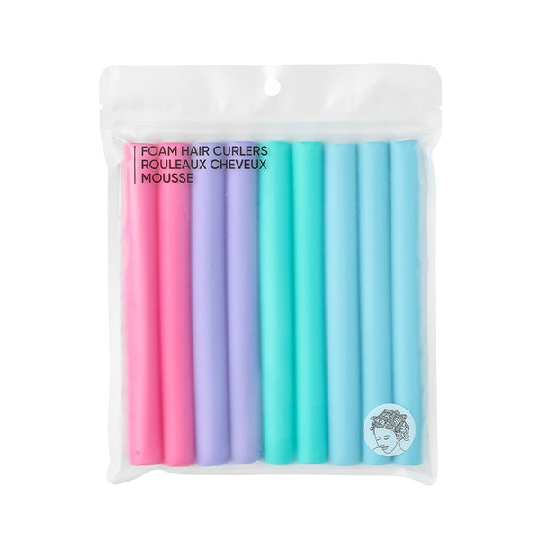 Foam Hair Curlers 9 pcs (Large)