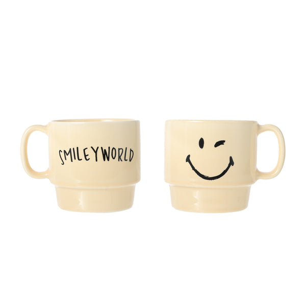 Smiley World Series Ceramic Mugs (350mL, 2 pcs)