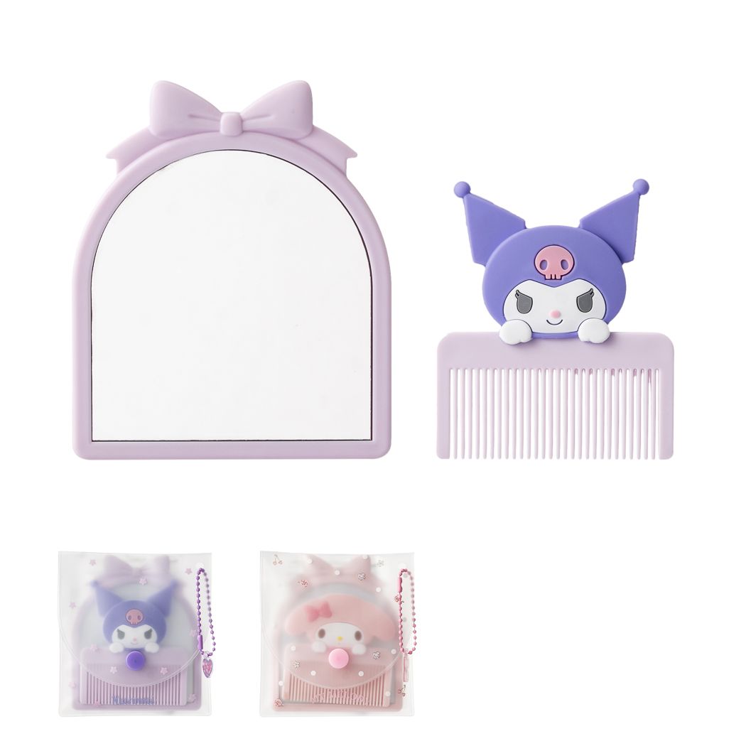 Sanrio Characters Mini Mirror Brush Set Sanrio Characters Mini Mirror Brush Set