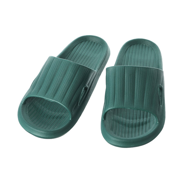 Convenient Lightweight Bath Slippers (43-44,Dark Green)