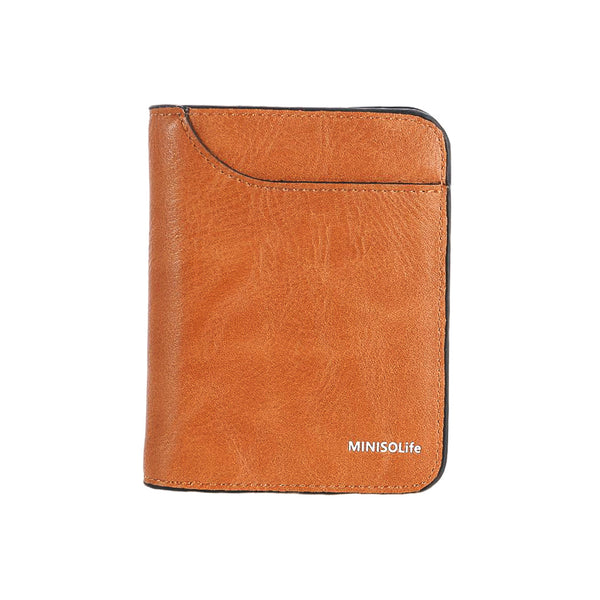 Short Bifold Matte Wallet (Coffee)