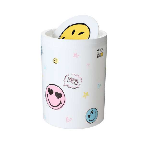 SmileyWorld Collection Trash Can for Desk