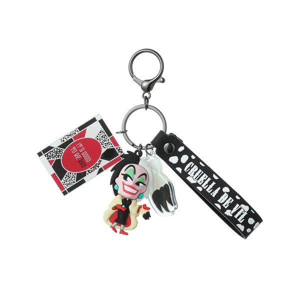 Disney Villains Collection Figure Keychain(Cruella De Vil)