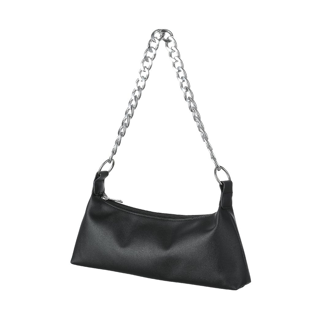 Underarm Shoulder Bag with Chain(Black) Underarm Shoulder Bag with Chain(Black)