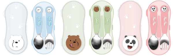 We Bare Bears Collection Flatware Set (Spoon + Fork)