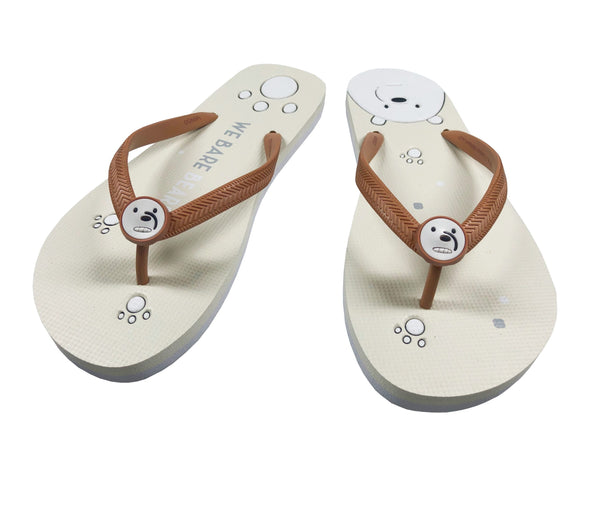 We Bare Bears Collection 5.0 Women's Flip-Flops(Ice Bear,39-40)