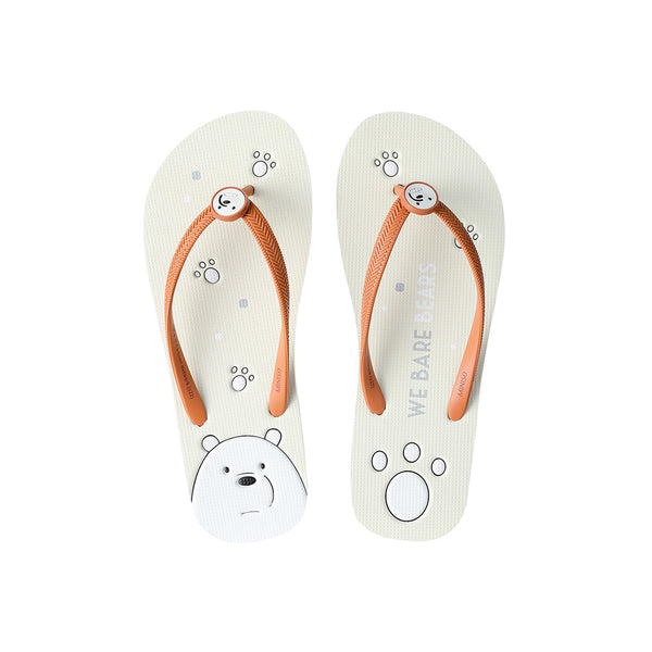 We Bare Bears Collection 5.0 Women?s Flip-Flops(Ice Bear,39-40)